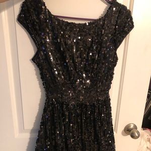 Arden B black sequin dress NWT